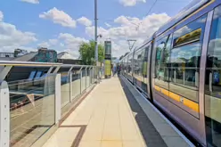 THE LUAS TRAM STOP IN RANELAGH [EFFECTIVELY ON A BRIDGE]-238197-1 SONY DSC