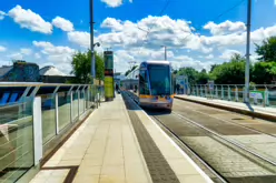 THE LUAS TRAM STOP IN RANELAGH [EFFECTIVELY ON A BRIDGE]-238199-1 SONY DSC