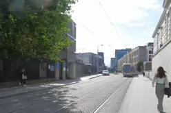 TRAMS AND MORE TRAMS AT THE FOUR COURTS [CHANCERY STREET 16 JULY 2024] X-236677-1