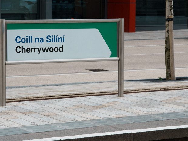 CHERRYWOOD TRAM STOP GREEN LINE SERVICE