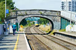 BROOMBRIDGE LUAS TRAM STOP AND IRISH RAIL STATION [THE SCHEDULED TRAINS DID NOT ARRIVE]-237628-1