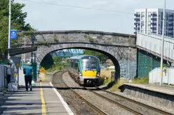 BROOMBRIDGE LUAS TRAM STOP AND IRISH RAIL STATION [THE SCHEDULED TRAINS DID NOT ARRIVE]-237632-1