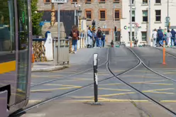 THE LUAS TRAM STOP AT HEUSTON TRAIN STATION [SUNDAY 7 JULY 2024]-235745-1