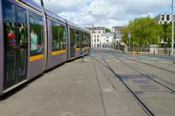 THE LUAS TRAM STOP AT HEUSTON TRAIN STATION [SUNDAY 7 JULY 2024]-235747-1