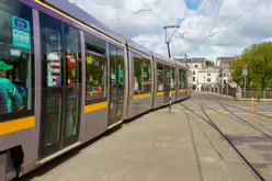 THE LUAS TRAM STOP AT HEUSTON TRAIN STATION [SUNDAY 7 JULY 2024]-235748-1