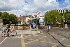 TRAM STOP AT HEUSTON STATION