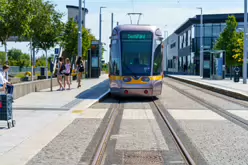 BROOMBRIDGE LUAS TRAM STOP AND IRISH RAIL STATION [THE SCHEDULED TRAINS DID NOT ARRIVE]-237624-1