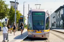 BROOMBRIDGE LUAS TRAM STOP AND IRISH RAIL STATION [THE SCHEDULED TRAINS DID NOT ARRIVE]-237625-1