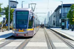 BROOMBRIDGE LUAS TRAM STOP AND IRISH RAIL STATION [THE SCHEDULED TRAINS DID NOT ARRIVE]-237626-1