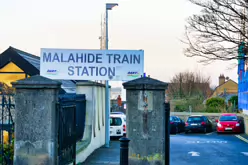 MALAHIDE TRAIN STATION JANUARY 2013 [THE SIGN SAYS TRAIN STATION RATHER THAN RAILWAY STATION]-234380-1