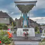 A SLIGHTLY DIFFERENT MARIAN STATUE IN LIMERICK [OPPOSITE OUR LADY QUEEN OF PEACE CHURCH]-259158