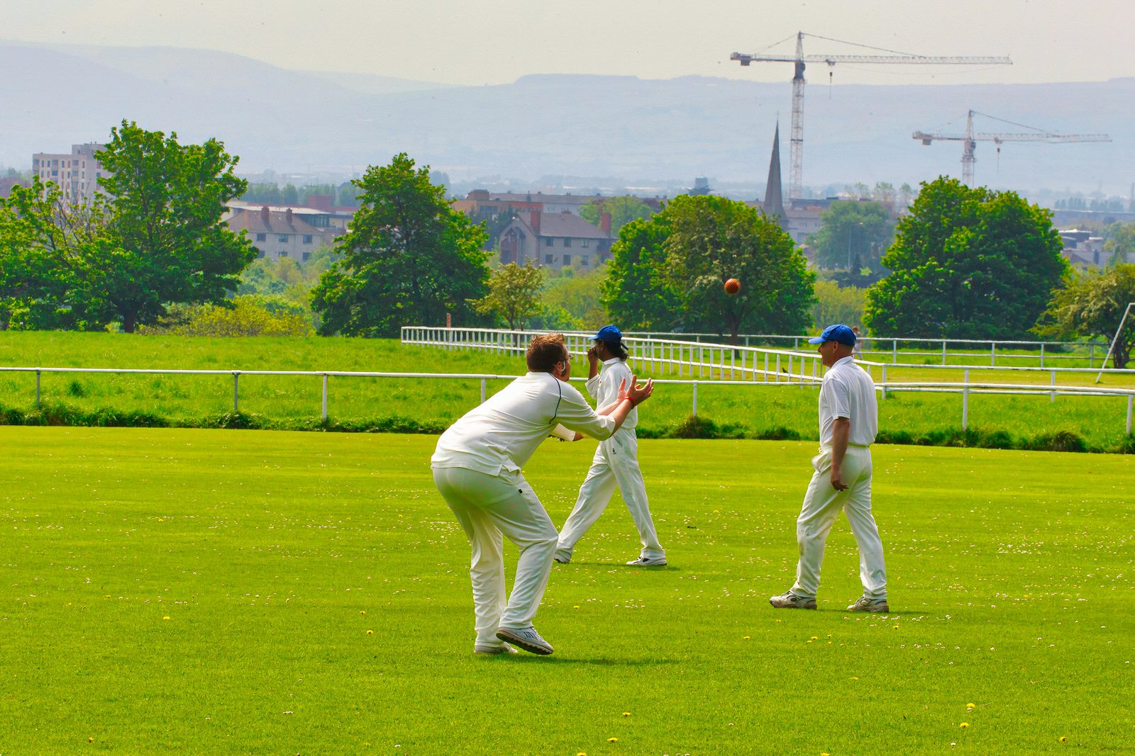 TWO CRICKET CLUBS IN PHOENIX PARK NEAR THE WELLINGTON MONUMENT 005