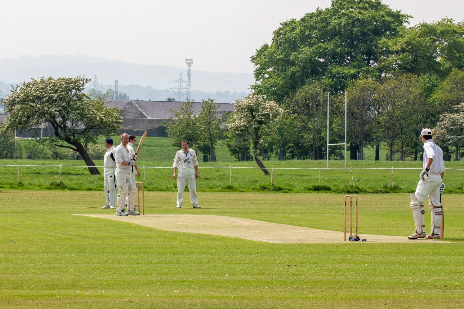TWO CRICKET CLUBS IN PHOENIX PARK NEAR THE WELLINGTON MONUMENT 019