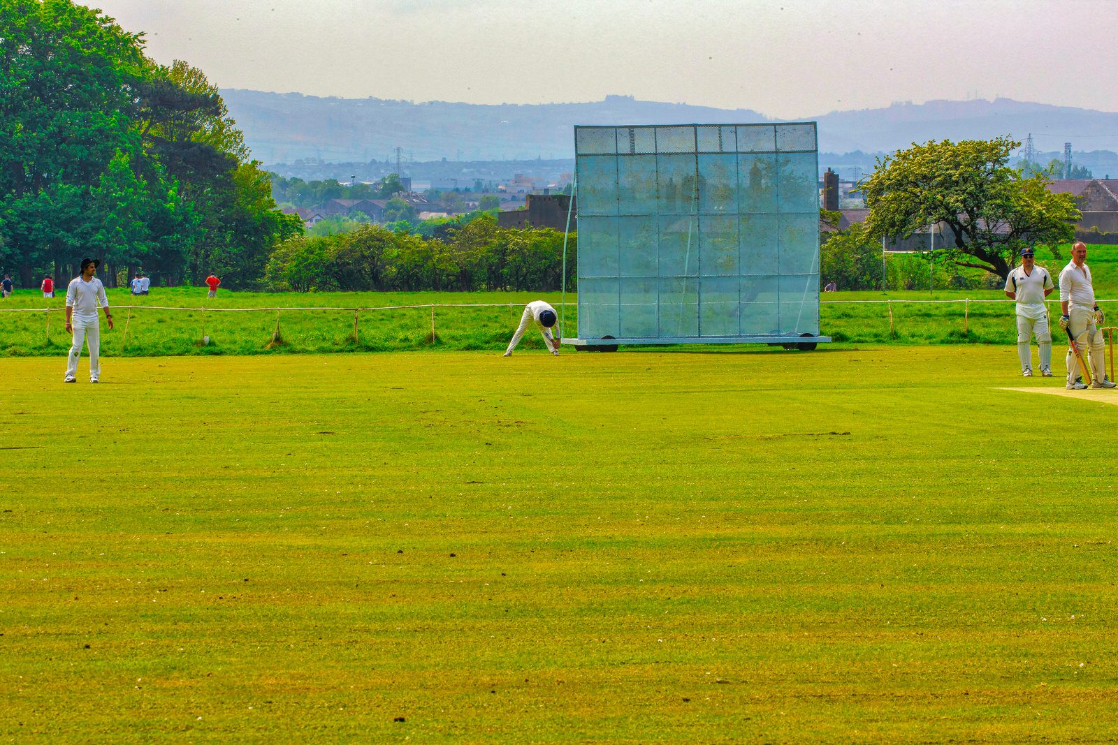 TWO CRICKET CLUBS IN PHOENIX PARK NEAR THE WELLINGTON MONUMENT 015