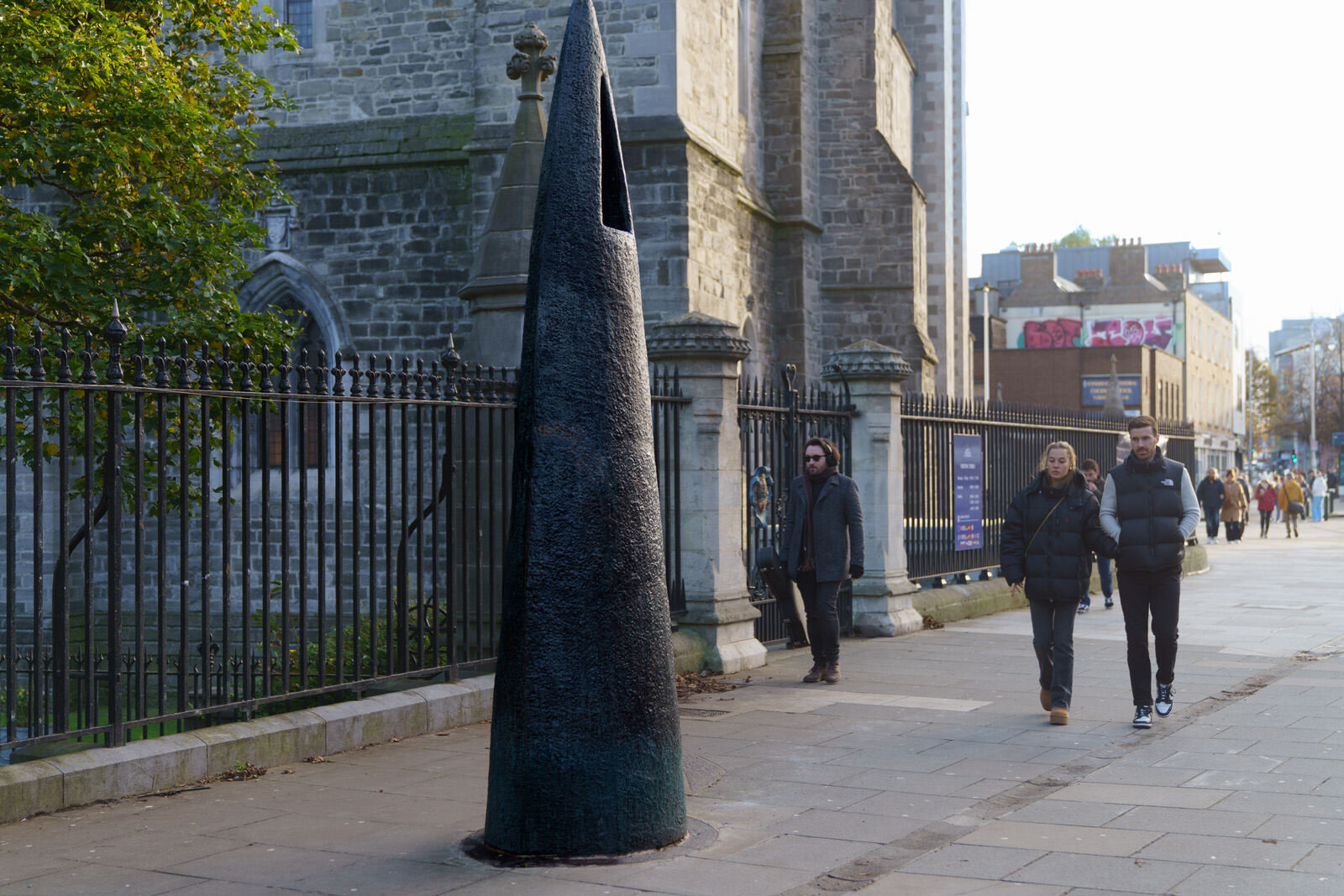 SENTINEL IS A SET OF TWO SCULPTURES BY VIVIENNE ROCHE [REPRESENTING A VIKING NEEDLE AND A CHURCH STEEPLE]-224965-1