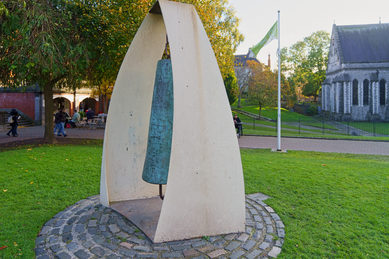 THE LIBERTY BELL BESIDE ST PATRICK'S CATHEDRAL [THE ARTIST IS VIVIENNE ROCHE]-224752-1
