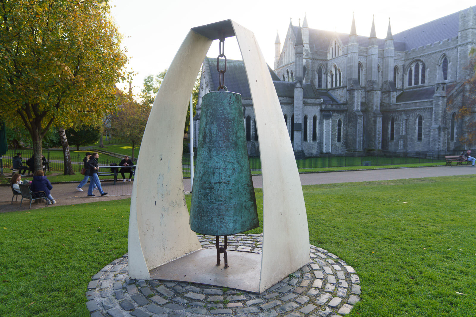 THE LIBERTY BELL BESIDE ST PATRICK'S CATHEDRAL [THE ARTIST IS VIVIENNE ROCHE]-224754-1