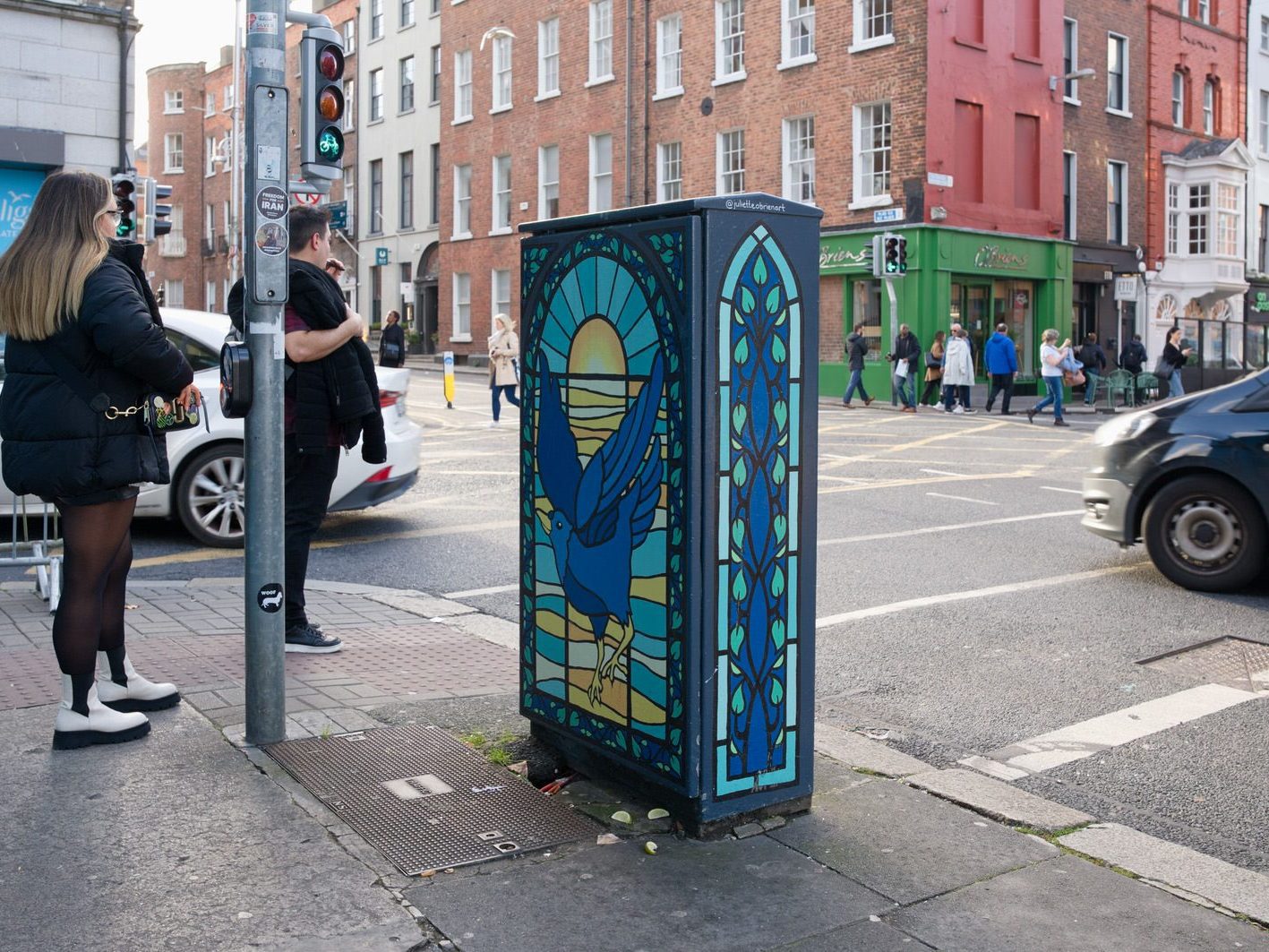 PAINT-A-BOX STREET ART BY JULIETTE O'BRIEN [AT LOLLY AND COOKS ON MERRION STREET] 001
