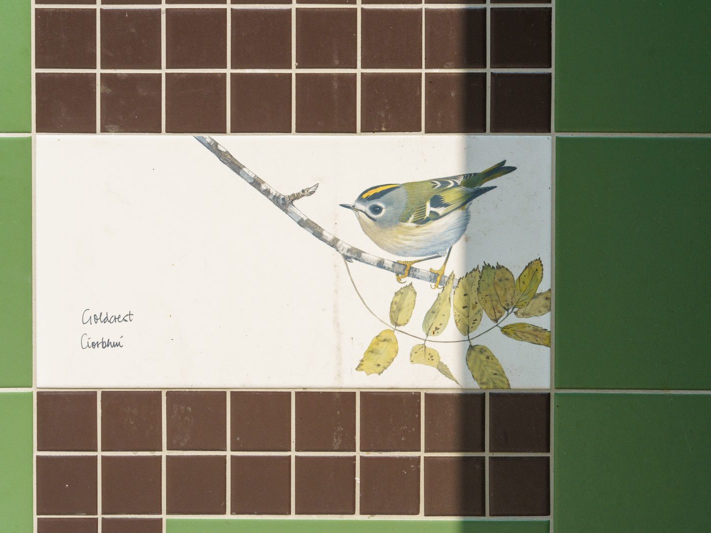 A SET OF THREE TILES FEATURING THE WREN AND THE GOLDCREST [BY KILLIAN MULLARNEY]-239288-1