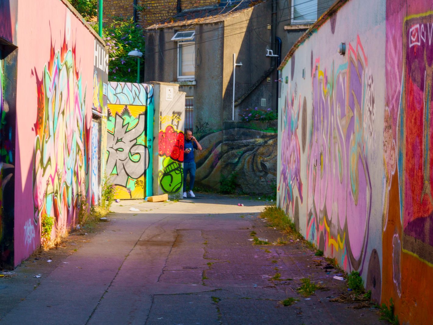 ST PETERS LANE IN PHIBSBOROUGH [BACK IN JULY 2022 IT HOSTED SOME MURALS BUT THE QUALITY WAS IN DECLINE]-244052-1