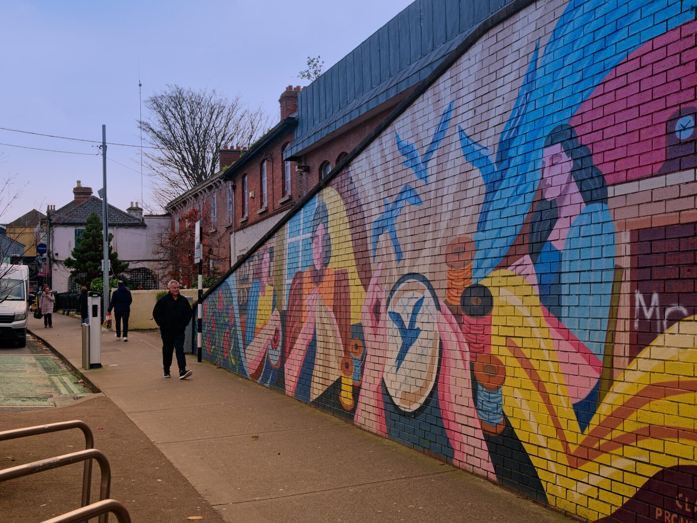 MURAL BY CLAIRE PROUVOST AT OLD UNUSED MOVING WALKWAY [ENTRANCE TO THE ORIGINAL SHOPPING CENTRE IN DUNDRUM]-246179-1