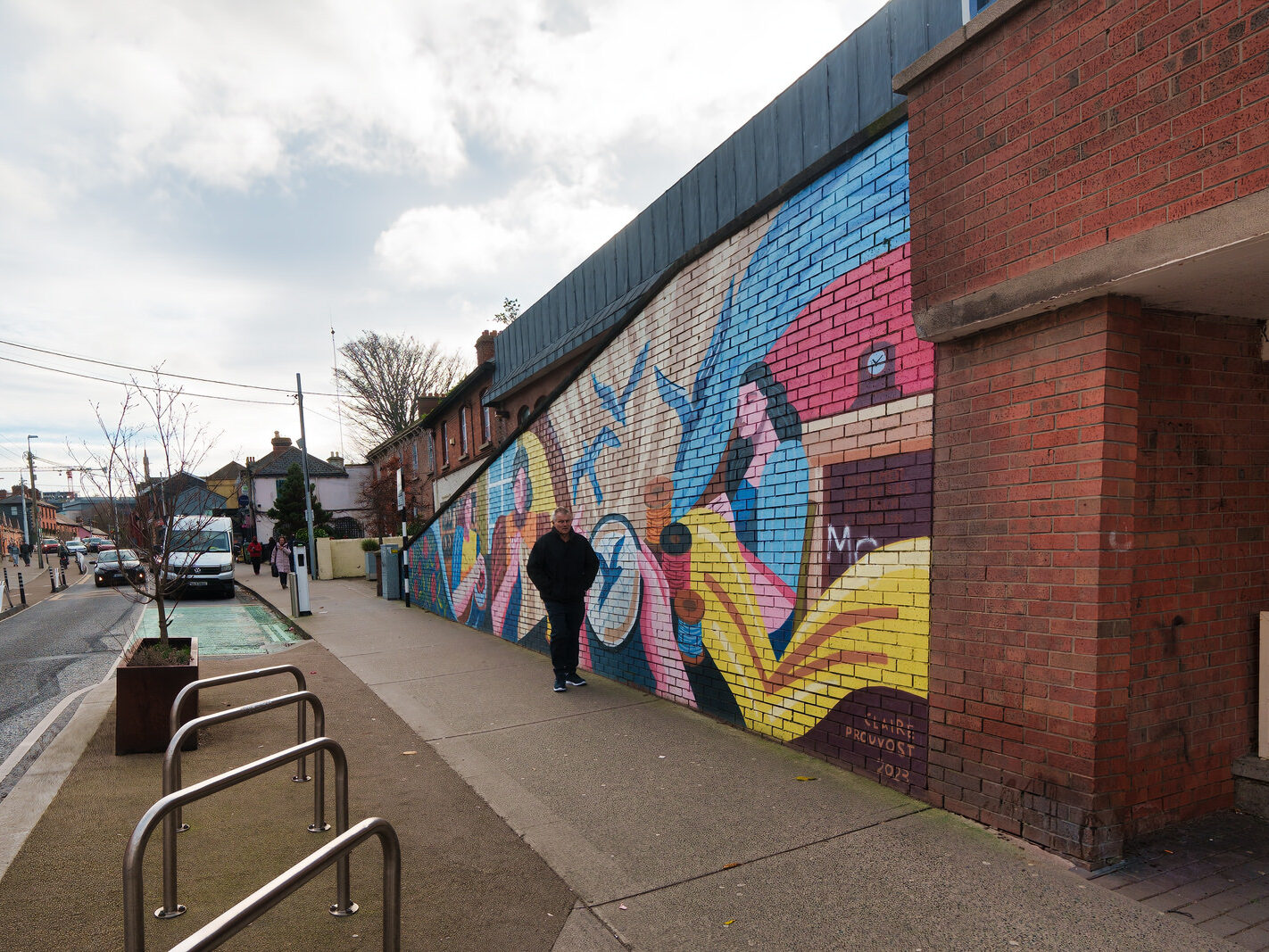 MURAL BY CLAIRE PROUVOST AT OLD UNUSED MOVING WALKWAY [ENTRANCE TO THE ORIGINAL SHOPPING CENTRE IN DUNDRUM]-246180-1