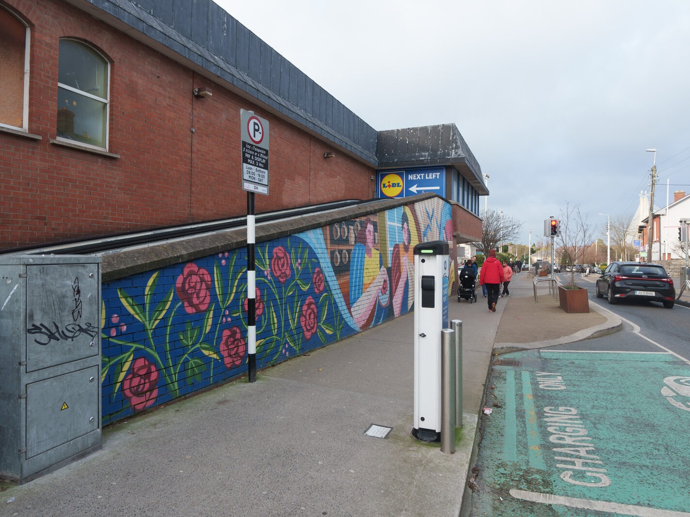 MURAL BY CLAIRE PROUVOST AT OLD UNUSED MOVING WALKWAY [ENTRANCE TO THE ORIGINAL SHOPPING CENTRE IN DUNDRUM]-246181-1