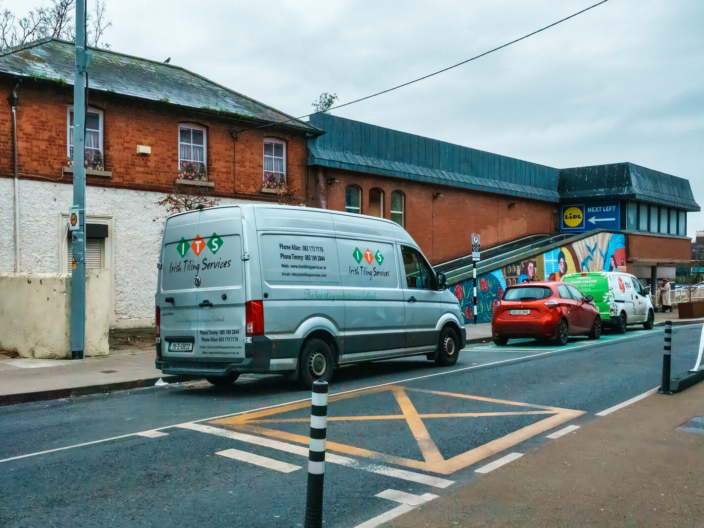 MURAL BY CLAIRE PROUVOST AT OLD UNUSED MOVING WALKWAY [ENTRANCE TO THE ORIGINAL SHOPPING CENTRE IN DUNDRUM]-246182-1