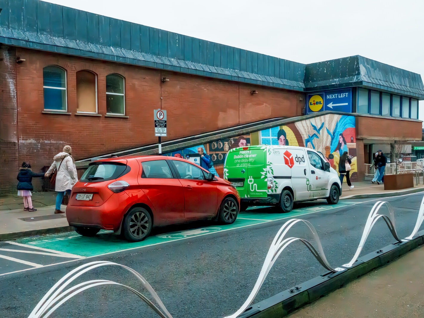 MURAL BY CLAIRE PROUVOST AT OLD UNUSED MOVING WALKWAY [ENTRANCE TO THE ORIGINAL SHOPPING CENTRE IN DUNDRUM]-246183-1