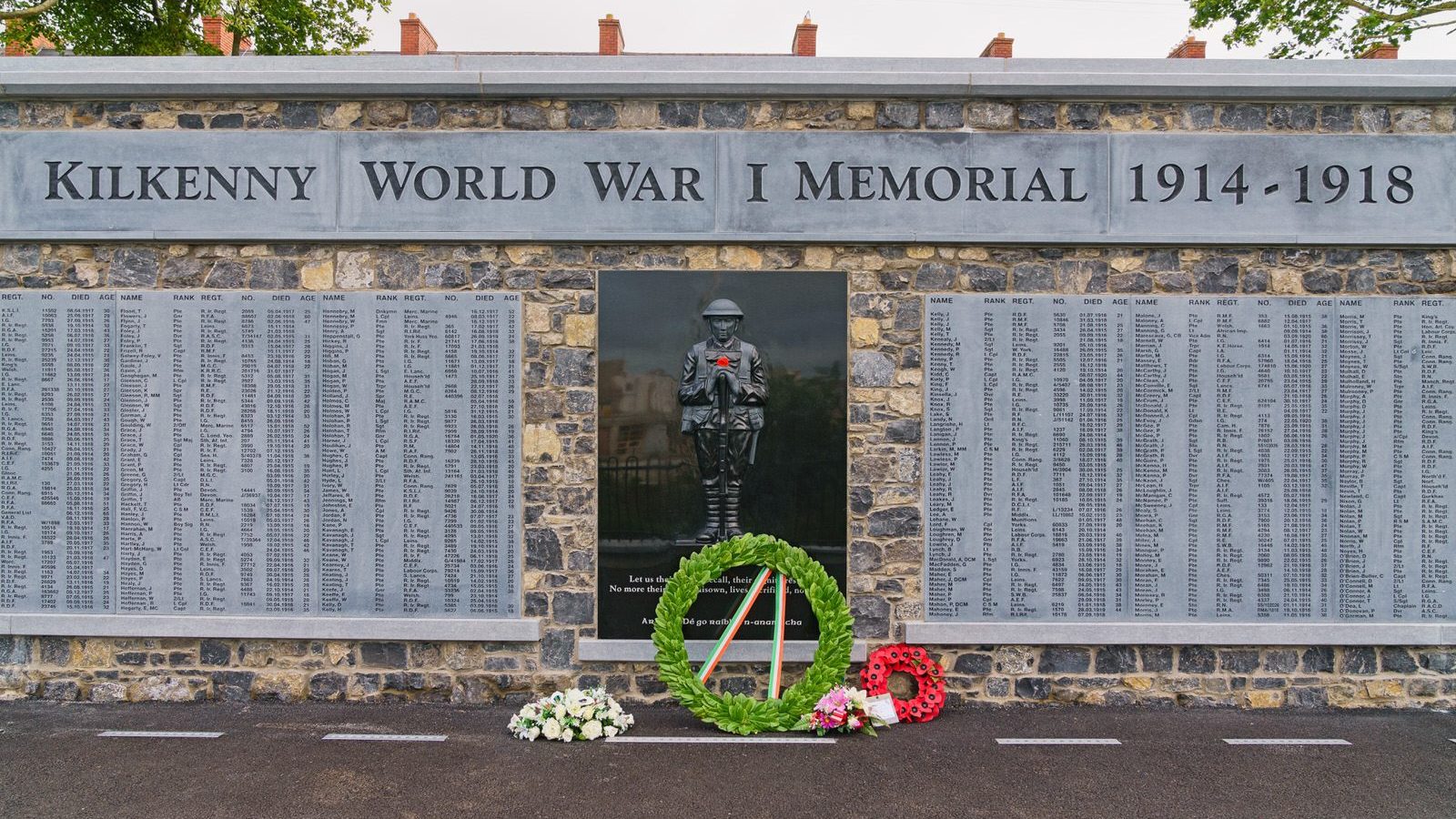 THE FIRST WORLD WAR MEMORIAL UNVEILED IN 2018 AT THE PEACE PARK IN KILKENNY [ALSO THE STORY OF 14 YEAR OLD THOMAS WOODGATE]-226809-1