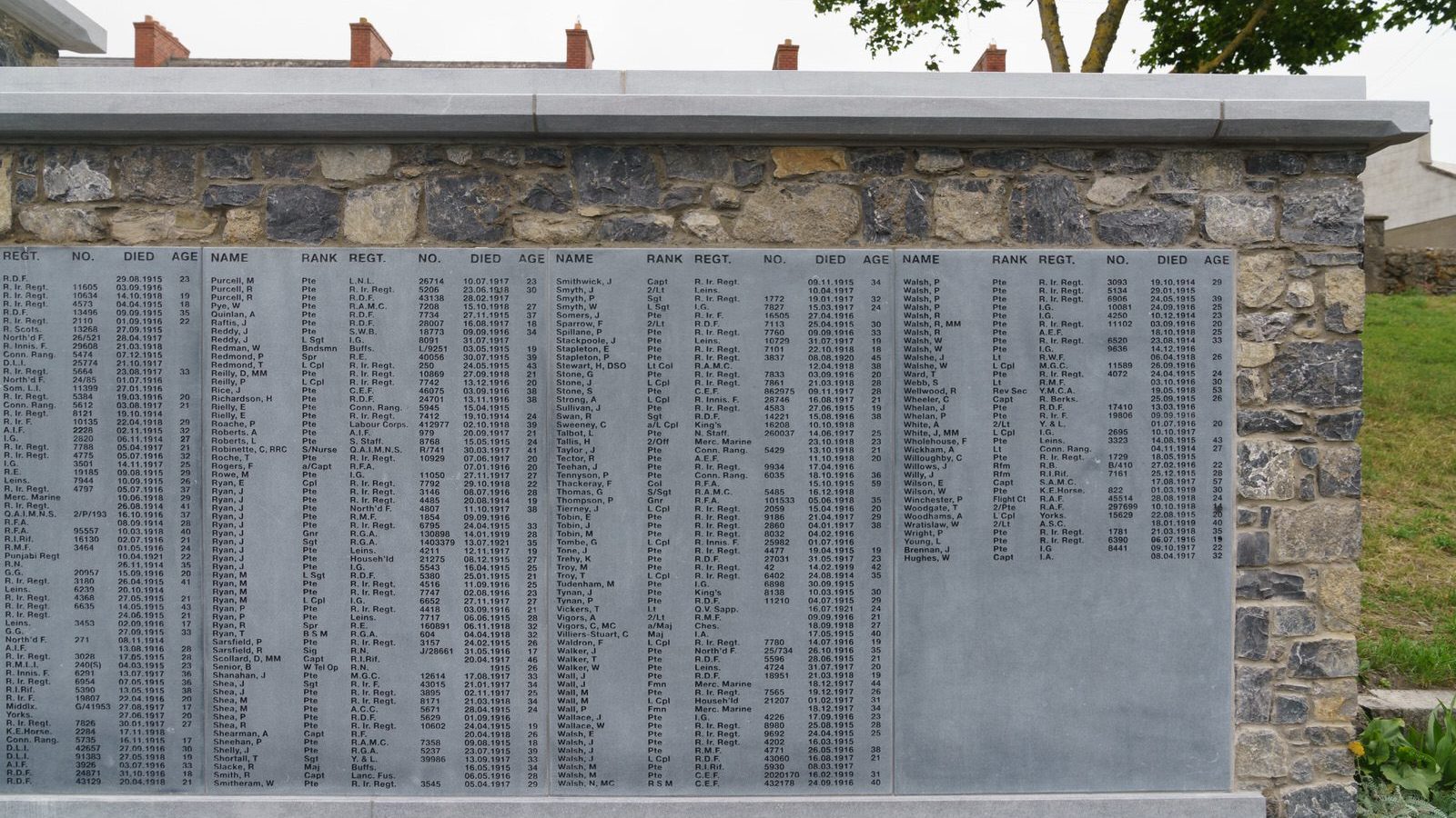 THE FIRST WORLD WAR MEMORIAL UNVEILED IN 2018 AT THE PEACE PARK IN KILKENNY [ALSO THE STORY OF 14 YEAR OLD THOMAS WOODGATE]-226813-1