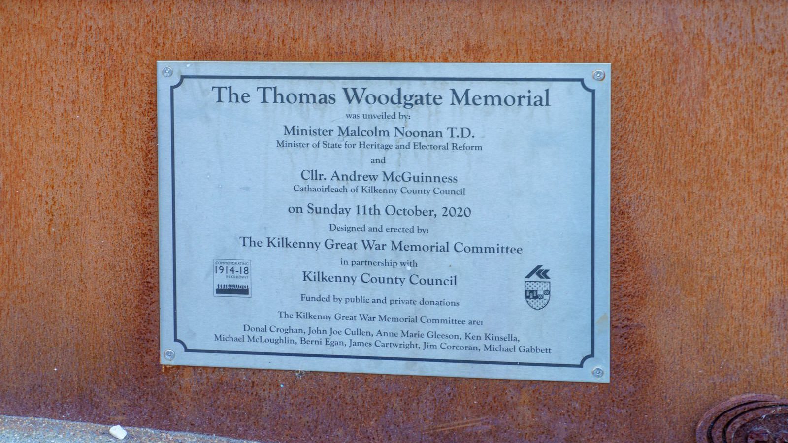 THOMAS WOODGATE MEMORIAL MARCH 2021 AND SEPTEMBER 2022 [ONE OF THE YOUNGEST MILITARY CASUALTIES OF WWI]-210372-1