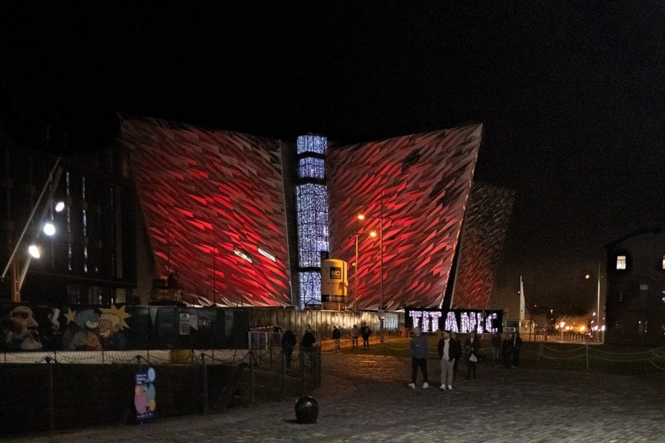 A Stormy Night at Titanic Belfast