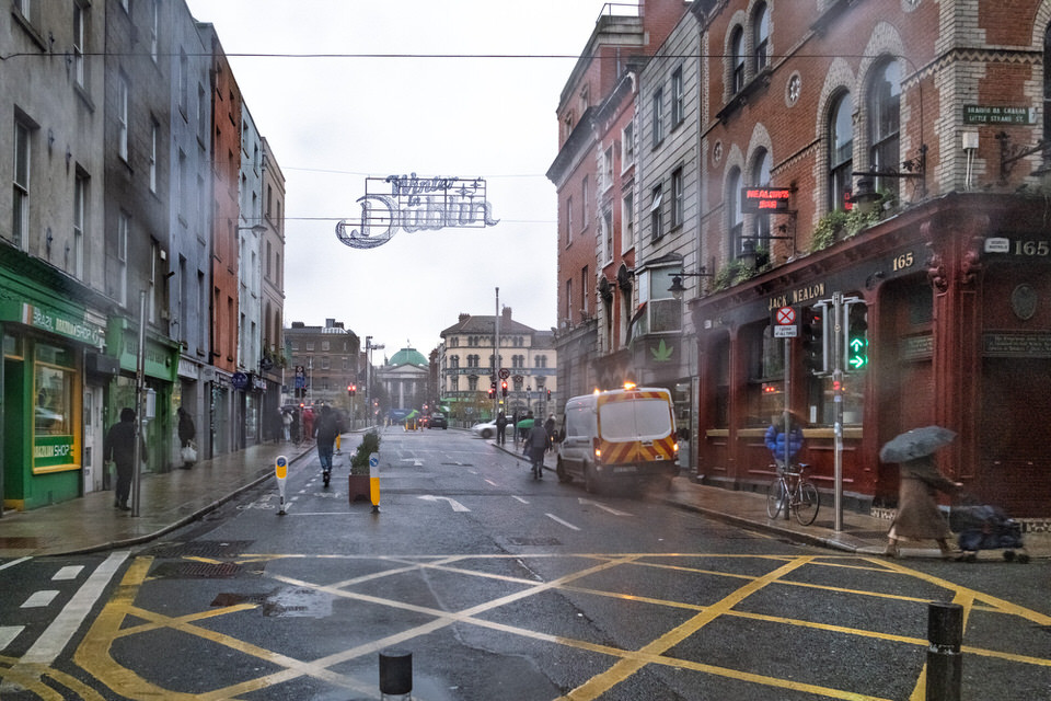 CAPEL STREET ON A WET DAY