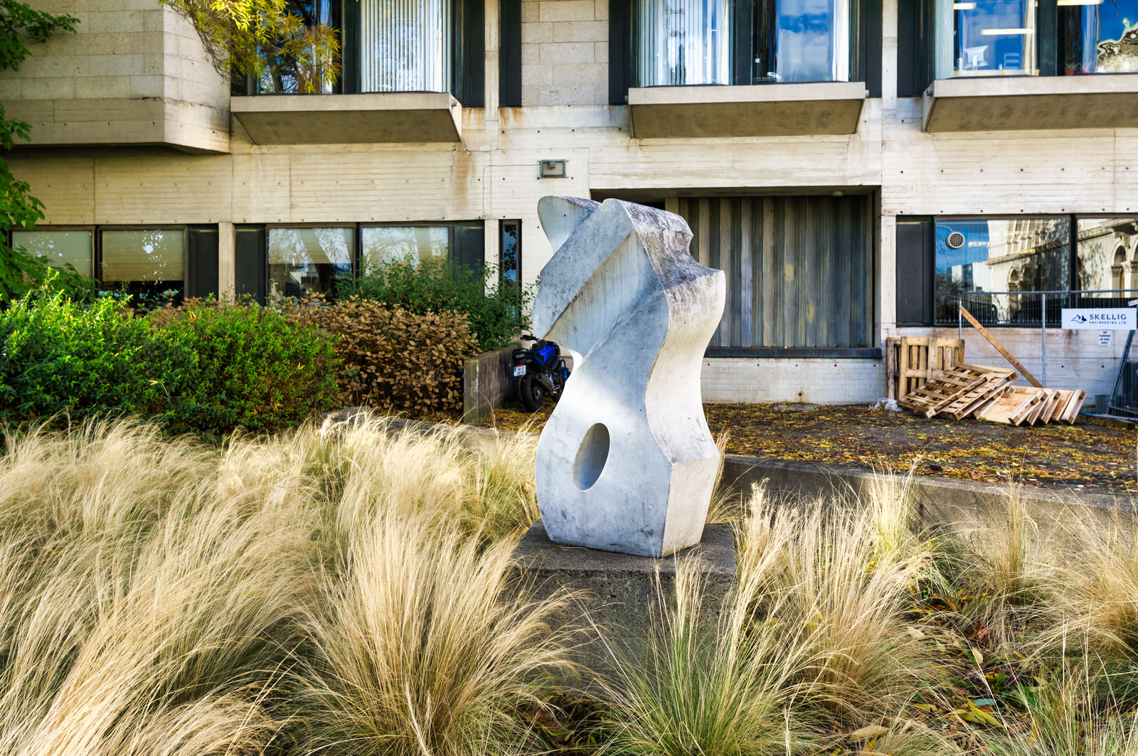 THIS SCULPTURE IS OUTSIDE THE BERKELEY LIBRARY