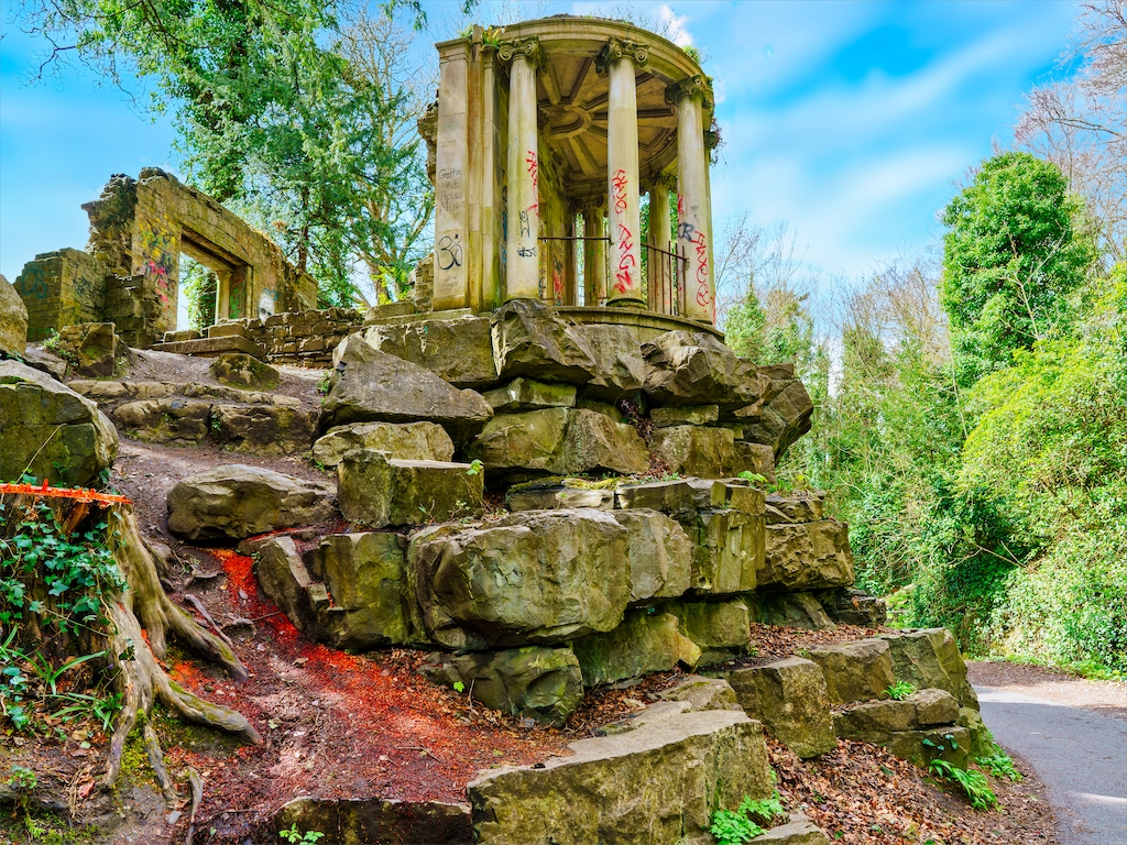 THE ROMAN TEMPLE AT ST ANNES'S PARK AND PLENTY OF RED SAWDUST [PHOTOGRAPHED IN 2016 BEFORE RECENT RESTORATION] 009