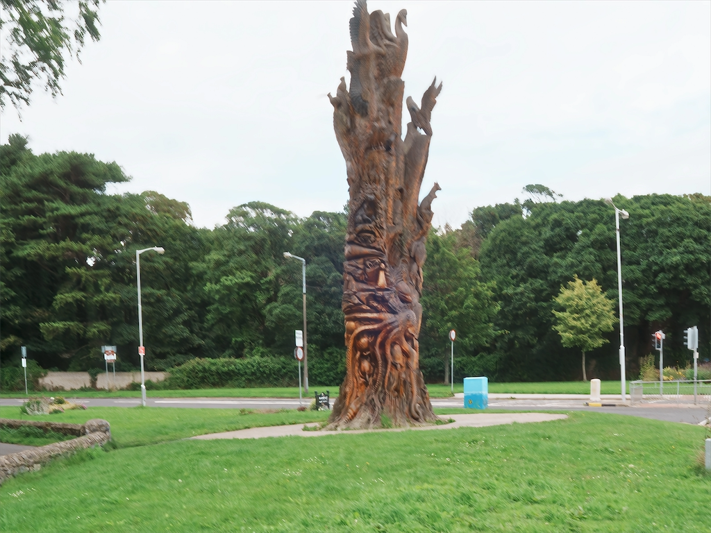 TREE CARVING AT WATERMILL ROAD IN RAHENY[TREE OF LIFE BY TOMMY CRAGGS] 002