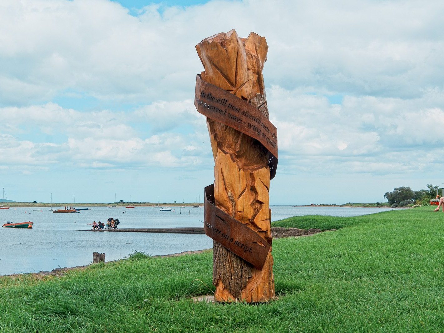 POEM BY JO SLADE AND SCULPTURE BY SIMON DONNELLY [MALAHIDE] 001