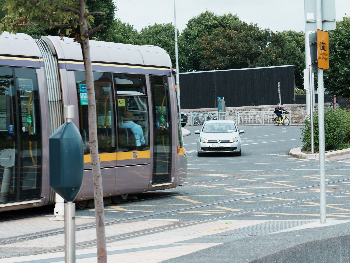 PUBLIC TRANSPORT AT BROADSTONE [RANDOM IMAGES OF LUAS TRAMS ARRIVING AND LEAVING] 003