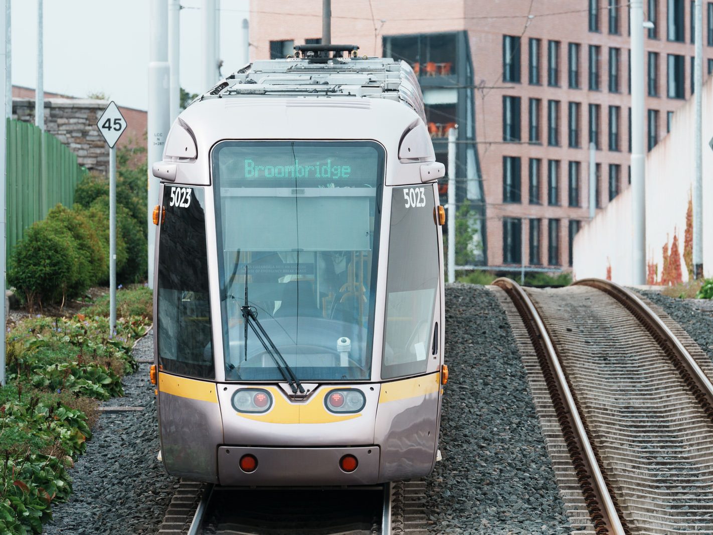 PUBLIC TRANSPORT AT BROADSTONE [RANDOM IMAGES OF LUAS TRAMS ARRIVING AND LEAVING] 007