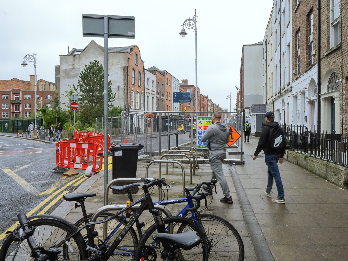 CAPEL STREET ON A DULL WET DAY [INTERIM CAPEL STREET IMPROVEMENT WORKS ARE NOW ONGOING] 001
