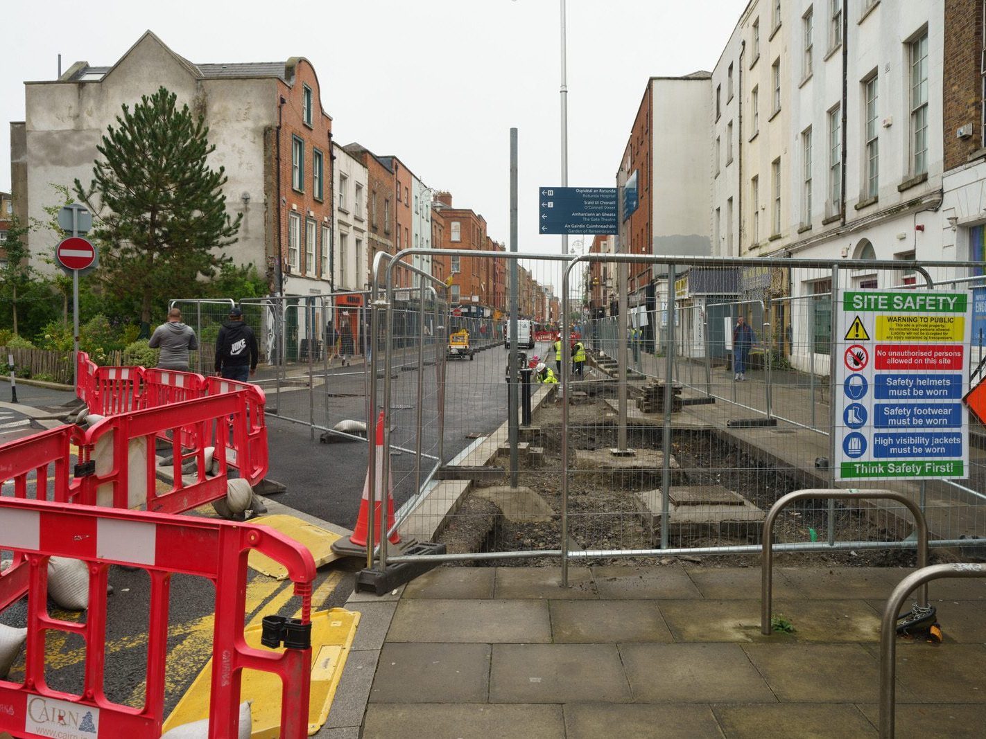 CAPEL STREET ON A DULL WET DAY [INTERIM CAPEL STREET IMPROVEMENT WORKS ARE NOW ONGOING] 002