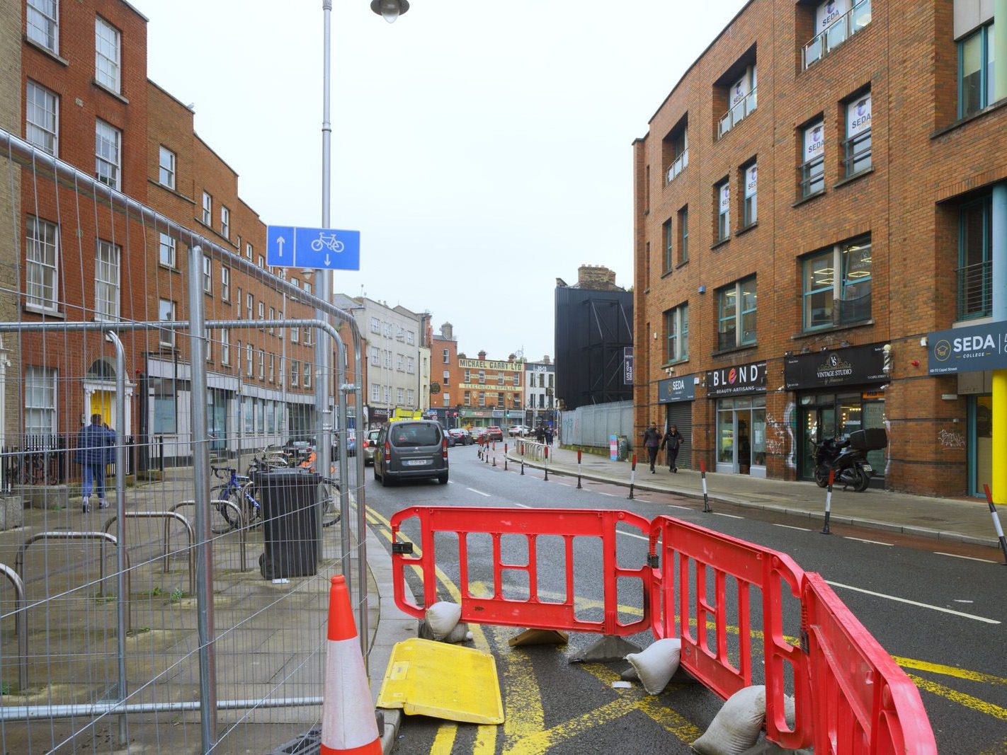 CAPEL STREET ON A DULL WET DAY [INTERIM CAPEL STREET IMPROVEMENT WORKS ARE NOW ONGOING] 004
