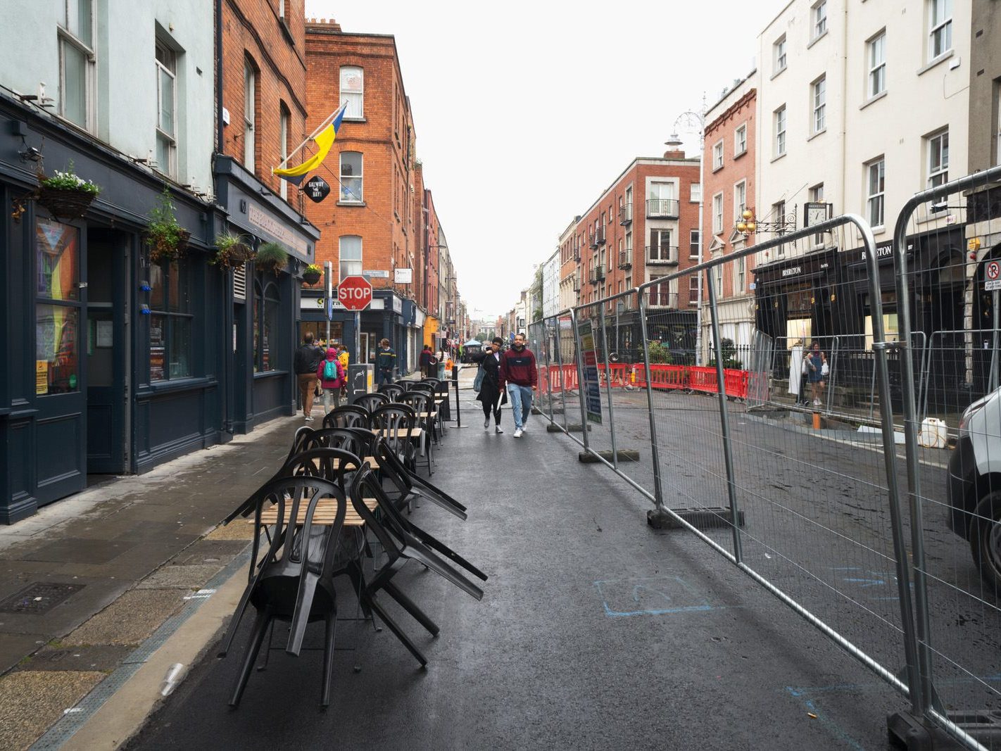CAPEL STREET ON A DULL WET DAY [INTERIM CAPEL STREET IMPROVEMENT WORKS ARE NOW ONGOING] 009