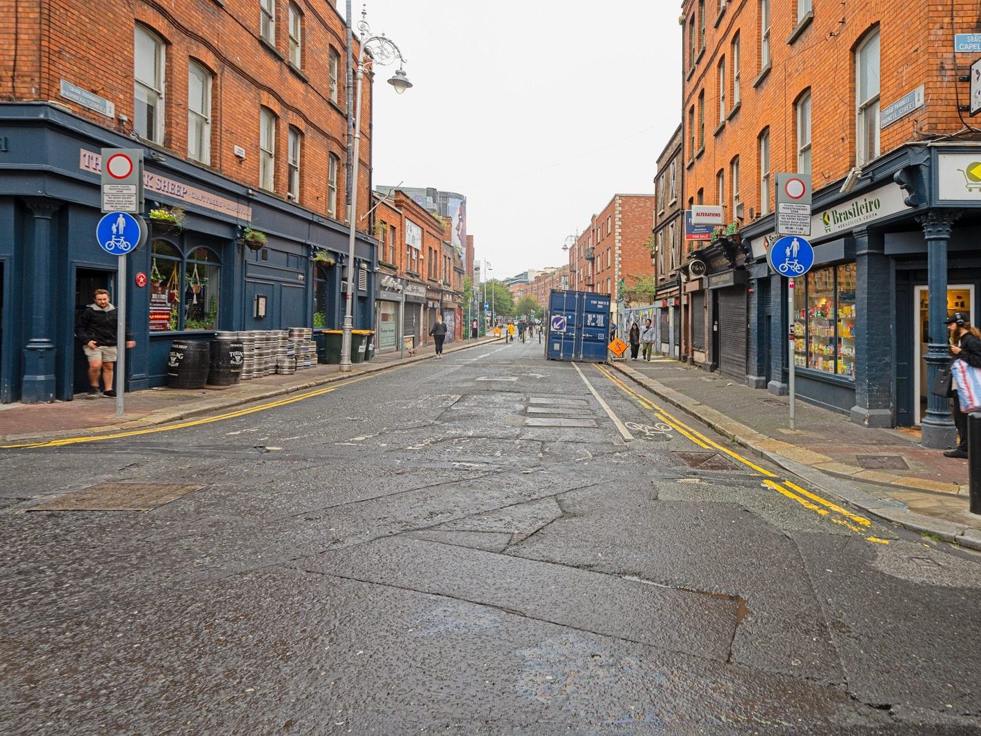 CAPEL STREET ON A DULL WET DAY [INTERIM CAPEL STREET IMPROVEMENT WORKS ARE NOW ONGOING] 011