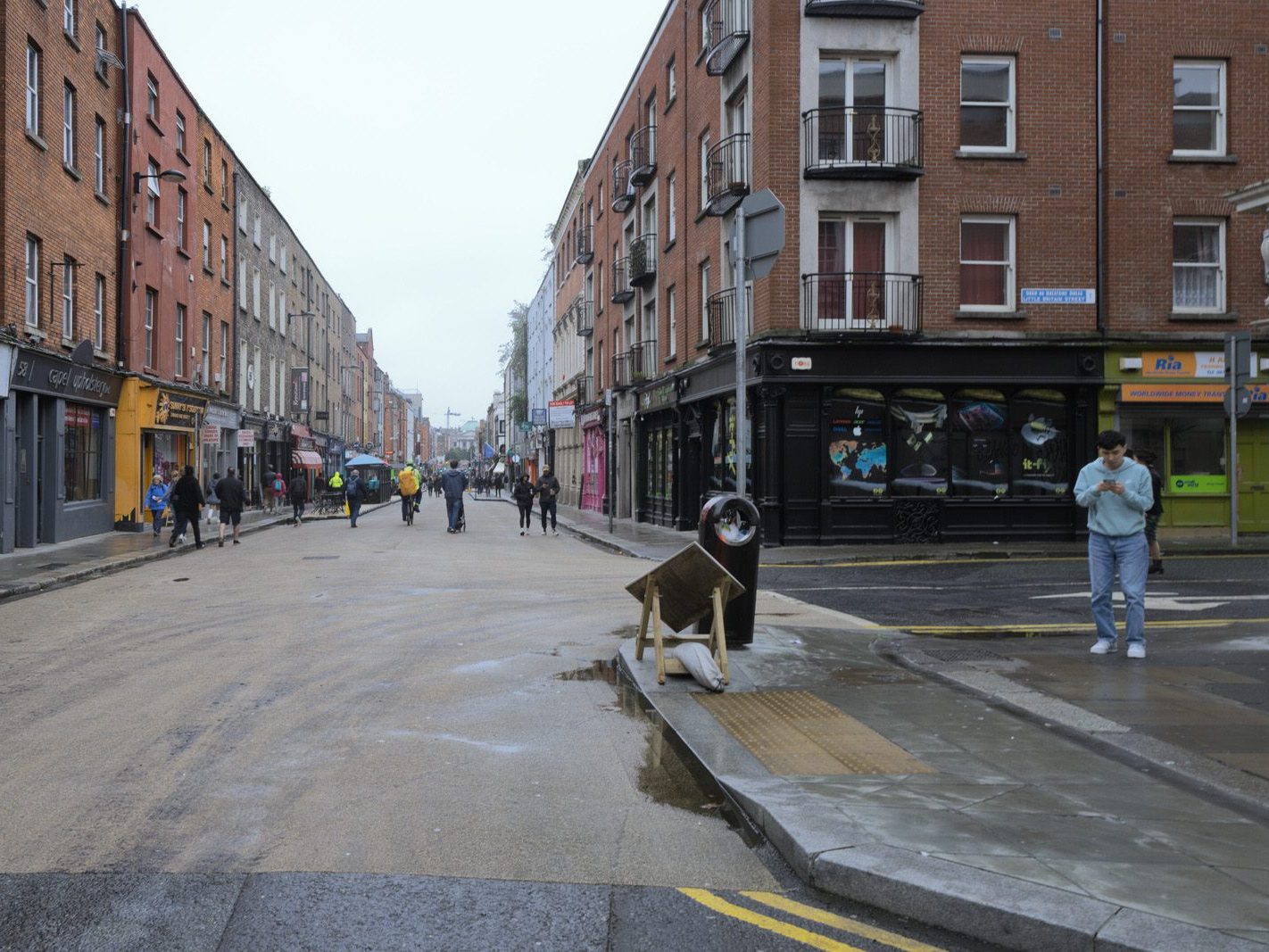CAPEL STREET ON A DULL WET DAY [INTERIM CAPEL STREET IMPROVEMENT WORKS ARE NOW ONGOING] 012
