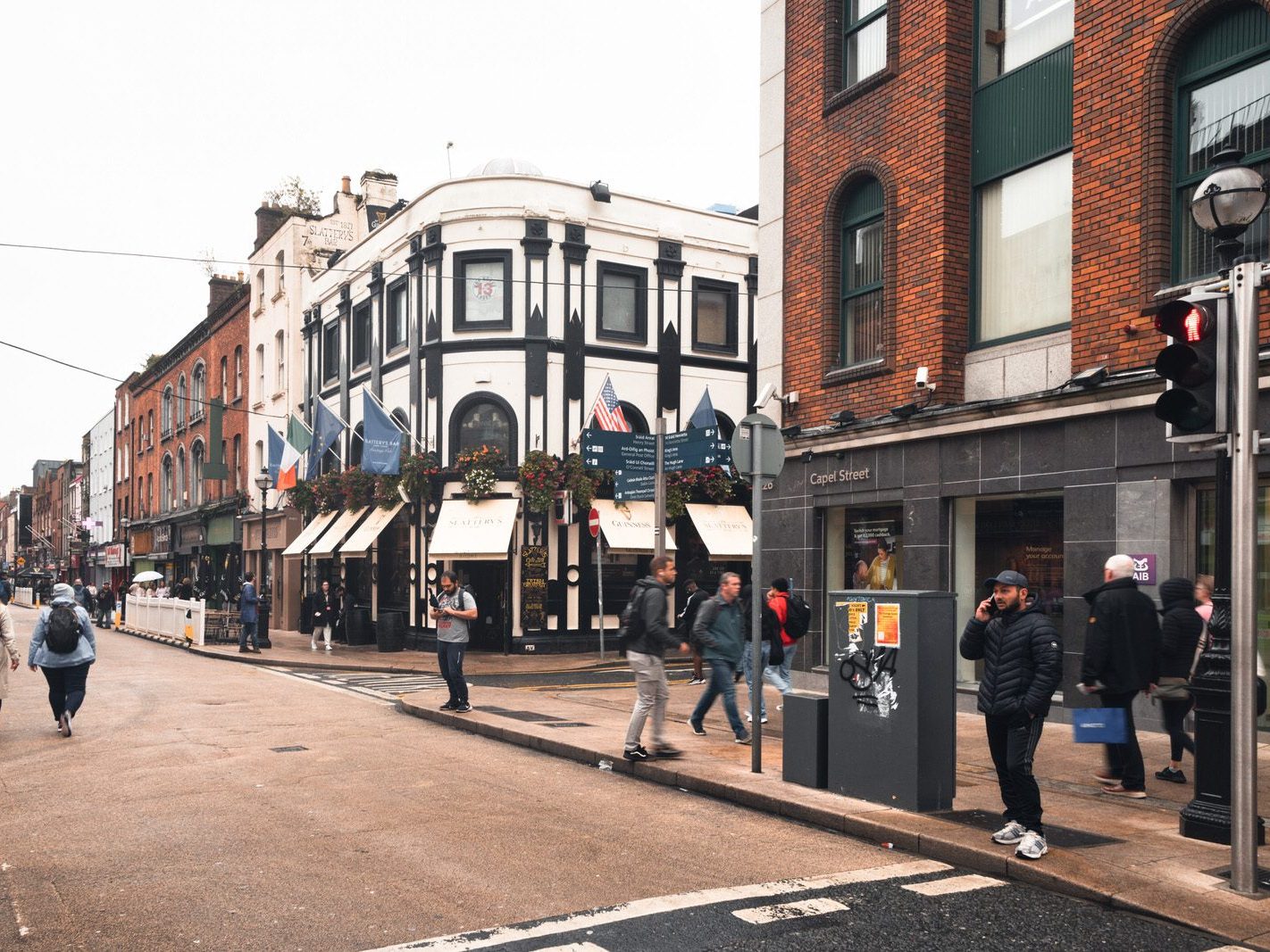 CAPEL STREET ON A DULL WET DAY [INTERIM CAPEL STREET IMPROVEMENT WORKS ARE NOW ONGOING] 017