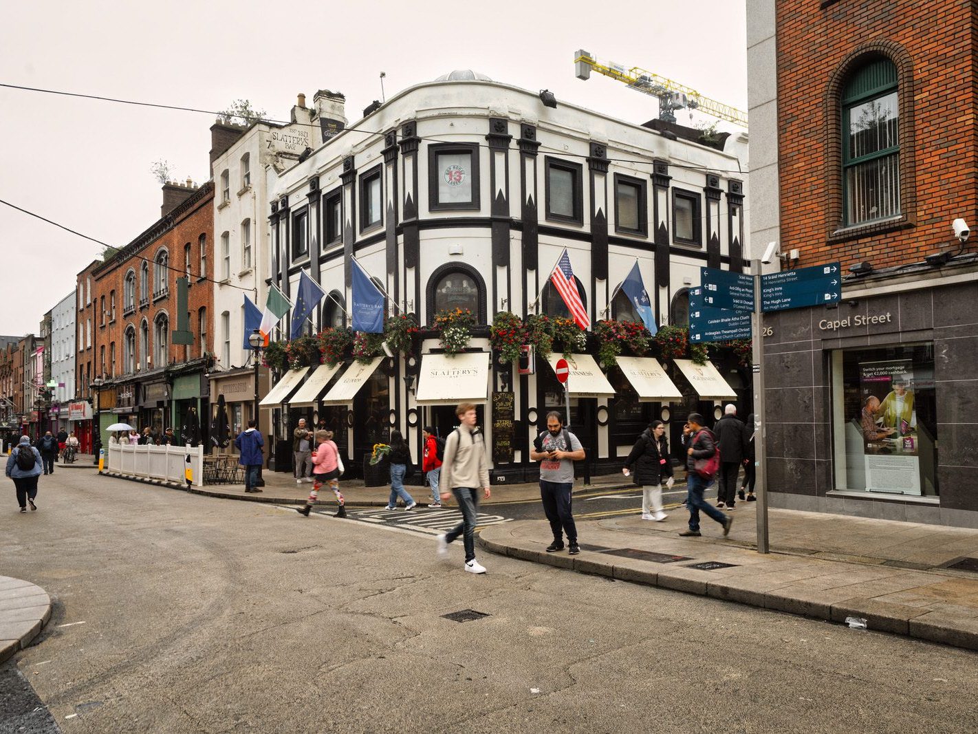 CAPEL STREET ON A DULL WET DAY [INTERIM CAPEL STREET IMPROVEMENT WORKS ARE NOW ONGOING] 016