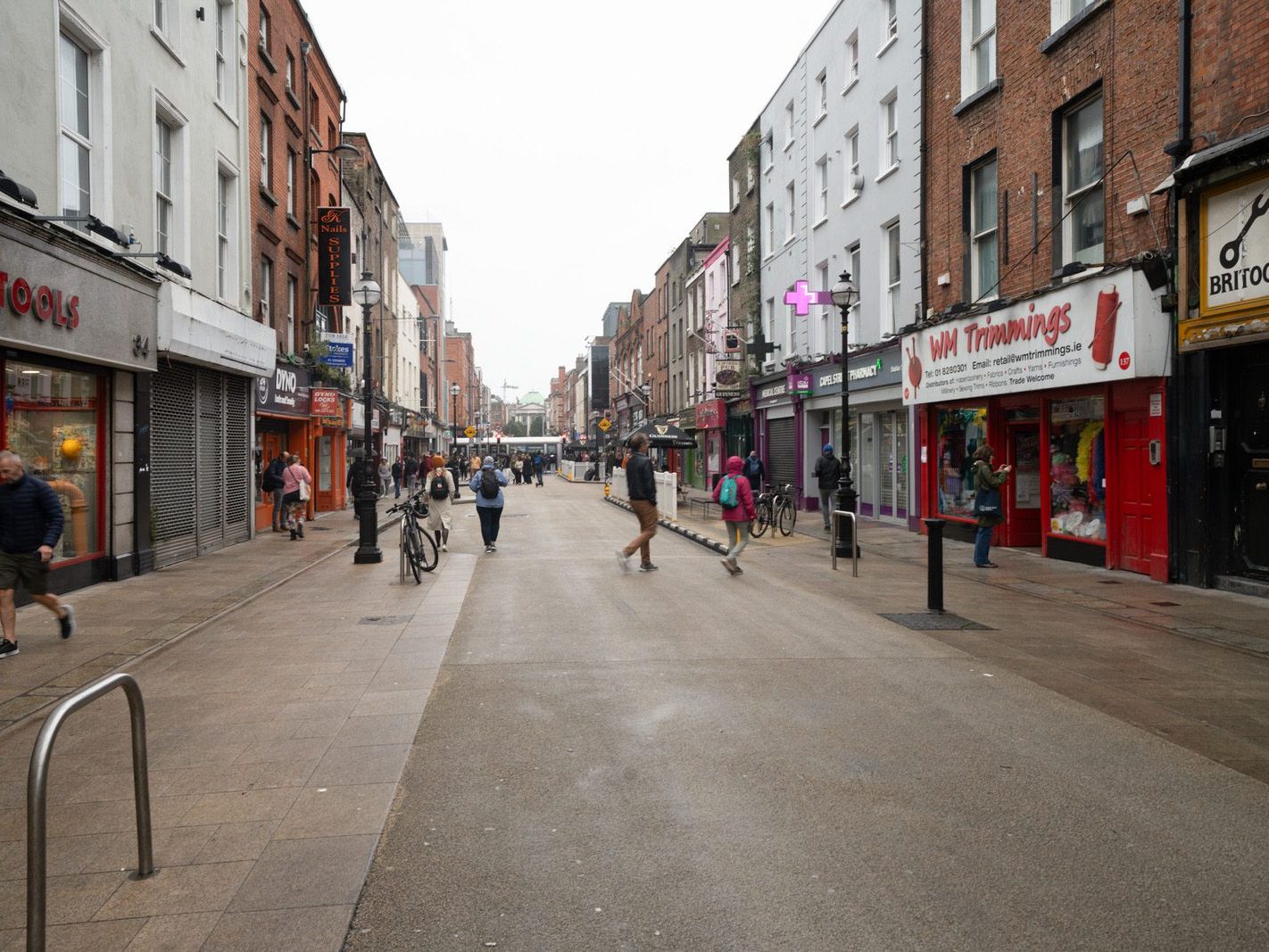 CAPEL STREET ON A DULL WET DAY [INTERIM CAPEL STREET IMPROVEMENT WORKS ARE NOW ONGOING] 019