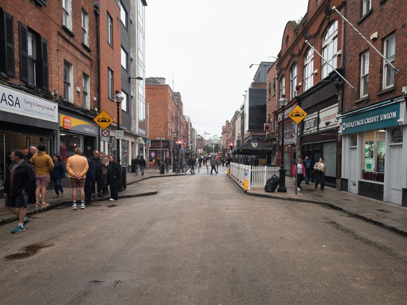 CAPEL STREET ON A DULL WET DAY [INTERIM CAPEL STREET IMPROVEMENT WORKS ARE NOW ONGOING] 018